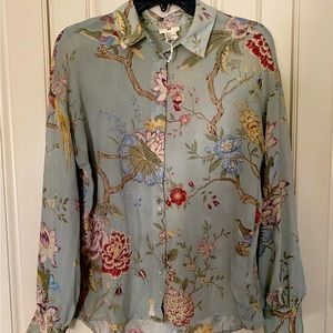 Zara printed blouse